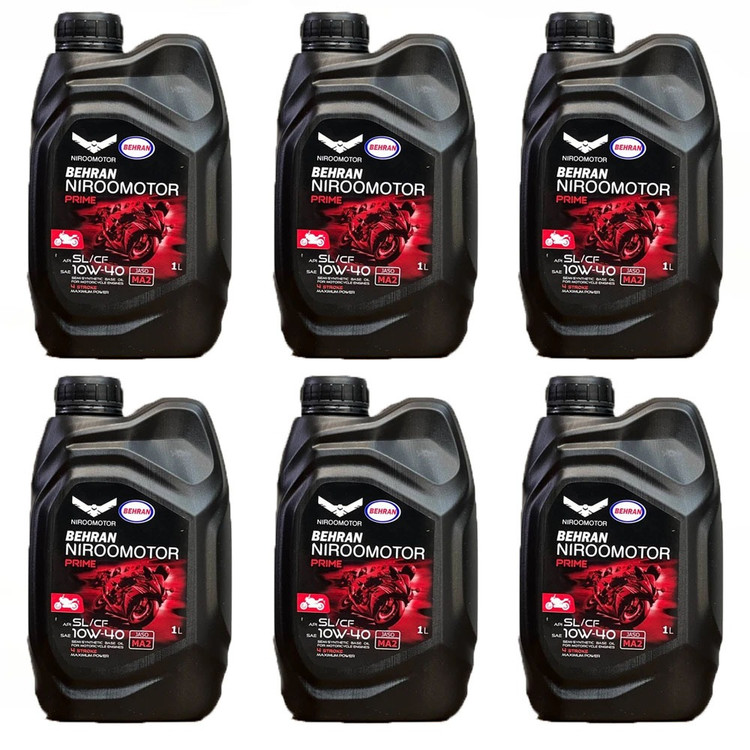 روغن موتور بهران مخصوص موتورهای دنده ای NIRO MOTOR OIL / 10W40 MA2 اصل کد 200526