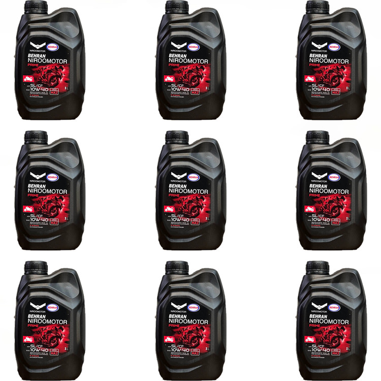 روغن موتور بهران مخصوص موتورهای دنده ای NIRO MOTOR OIL / 10W40 MA2 اصل کد 200526