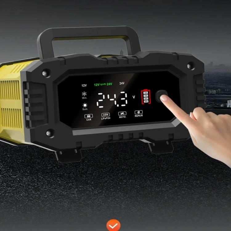 شارژر چند منظوره هوشمند باتری موتورسیکلت و خودرو فاکسور FOXSUR مدل 12V10A-24V5A