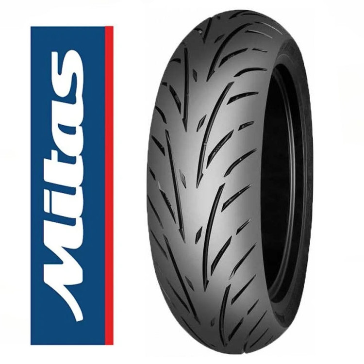 لاستیک میتاس 130/70/13 تورینگ فورس / MITAS TOURING FORCE SC / ساخت اروپا کشور اسلوونی اصل/ مناسب چرخ عقب Nmax / عقب ADV175 هاسکی/ عقب JOYMAX کد ۲۰۰۷۴۳