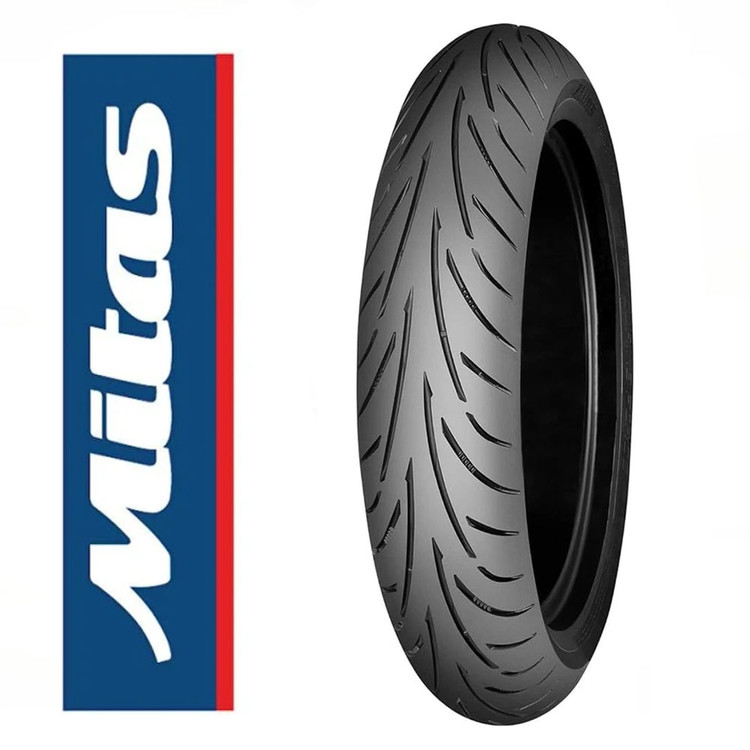 لاستیک میتاس 90/90/14 گل شلوغ تورینگ فورس / MITAS TOURING FORCE SC / ساخت اروپا کشور اسلوونی اصل کد 200589