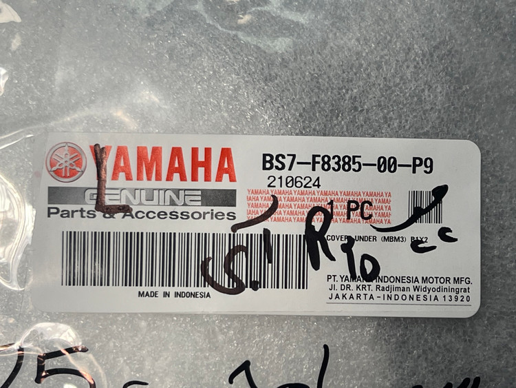 فلاپ اسپایلر سرمه ای مات سمت چپ YAMAHA R25 / ساخت اندونزی اصل کد 200511