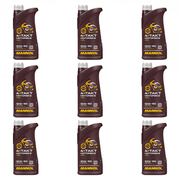 روغن موتور مانول مخصوص موتور دنده ای 1 لیتر MANNOL 10W50 مدل 7814 / ساخت کشور آلمان اصل کد 000232