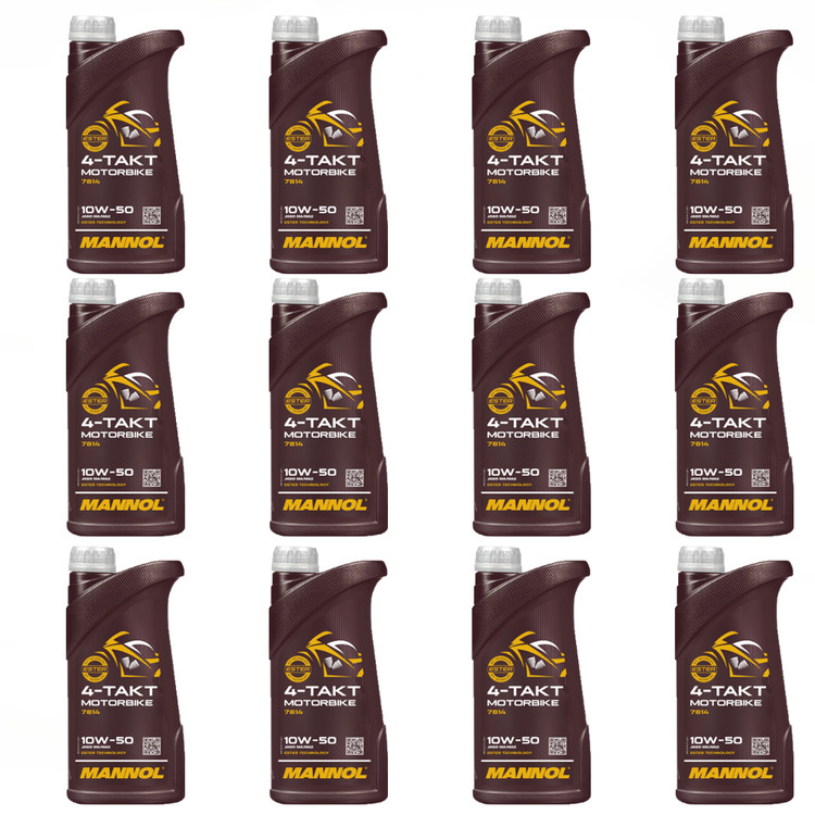 روغن موتور مانول مخصوص موتور دنده ای 1 لیتر MANNOL 10W50 مدل 7814 / ساخت کشور آلمان اصل کد 000232