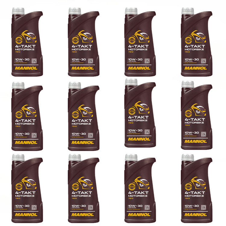 روغن موتور مانول مخصوص موتور دنده ای 1 لیتر MANNOL 10W30 مدل 7813 / ساخت کشور آلمان اصل کد 000230