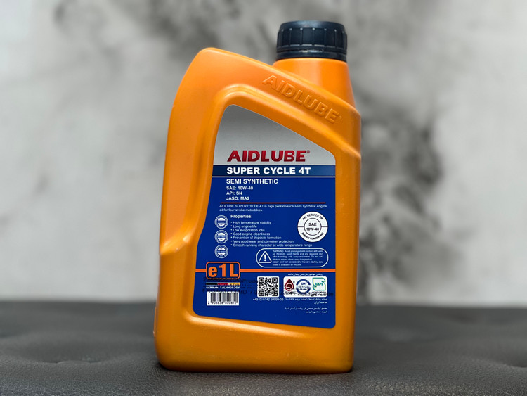 روغن موتور ایدلوب AIDLUBE 10W40 SN مخصوص موتورهای دنده ای فول سنتتیک تحت لیسانس ایدلوب آلمان اصل کد ۲۰۱۳۸۳