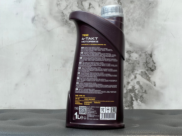 روغن موتور مانول مخصوص موتور دنده ای 1 لیتر MANNOL 10W40 مدل 7812 / ساخت کشور آلمان اصل کد 000231