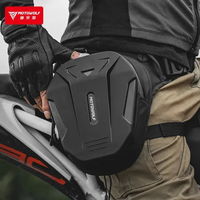 کیف روپایی (لگ بگ) ضد آب و ضد باد موتور سیکلت برند / MOTOWOLF کد 000122