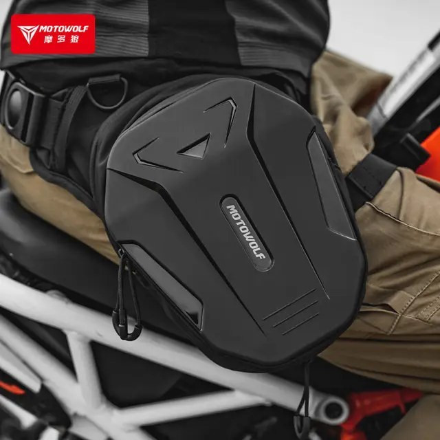 کیف روپایی (لگ بگ) ضد آب و ضد باد موتور سیکلت برند / MOTOWOLF کد 000122