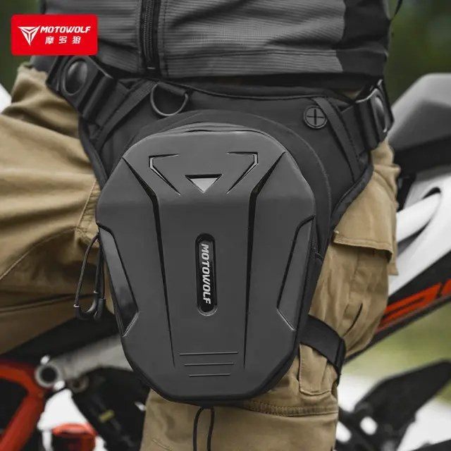 کیف روپایی (لگ بگ) ضد آب و ضد باد موتور سیکلت برند / MOTOWOLF کد 000122