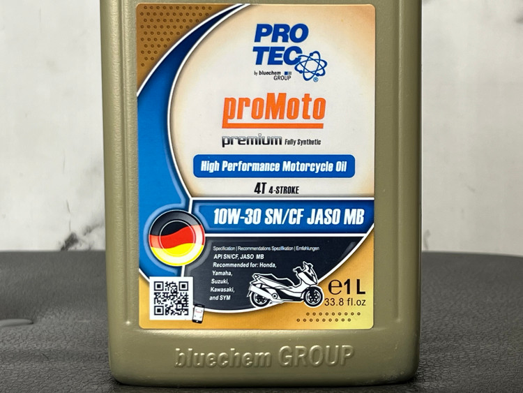 روغن موتور پروتک مخصوص موتور های اسکوتر PROTEC OIL / 10W30 SN کد 201495