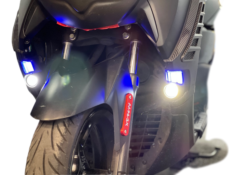 ست راهنما پرژکتور دار { آبی} YAMAHA Nmax 155 GMA / ساخت اندونزی اصل کد 200444