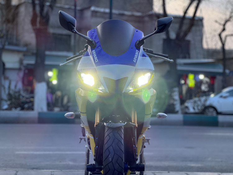 ست فلاپ کامل جشن 60 سالگی YAMAHA YZF‑R25 رنگ زرد آبی سفید Yellow & Speed Block livery