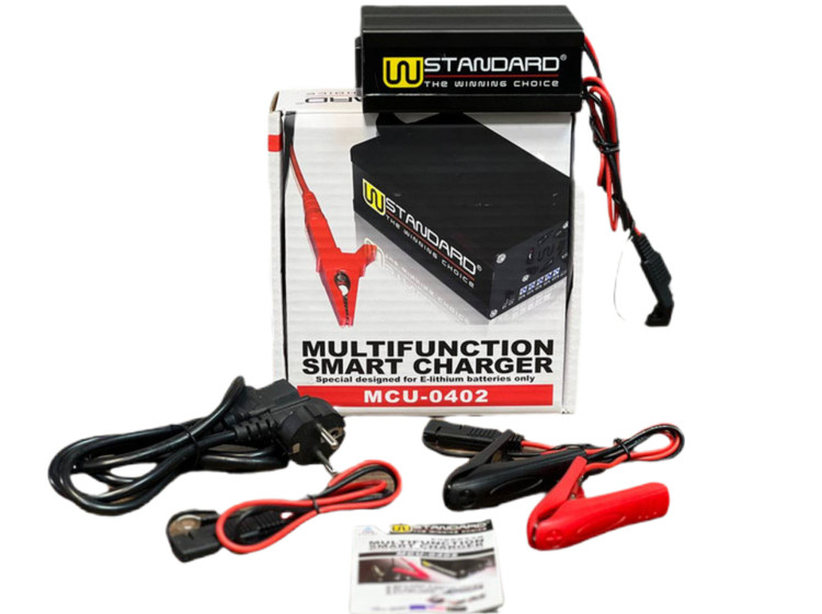 شارژر هوشمند چند منظوره / شارژر باتری موتور سیکلت استاندارد STANDARD MCU-0402