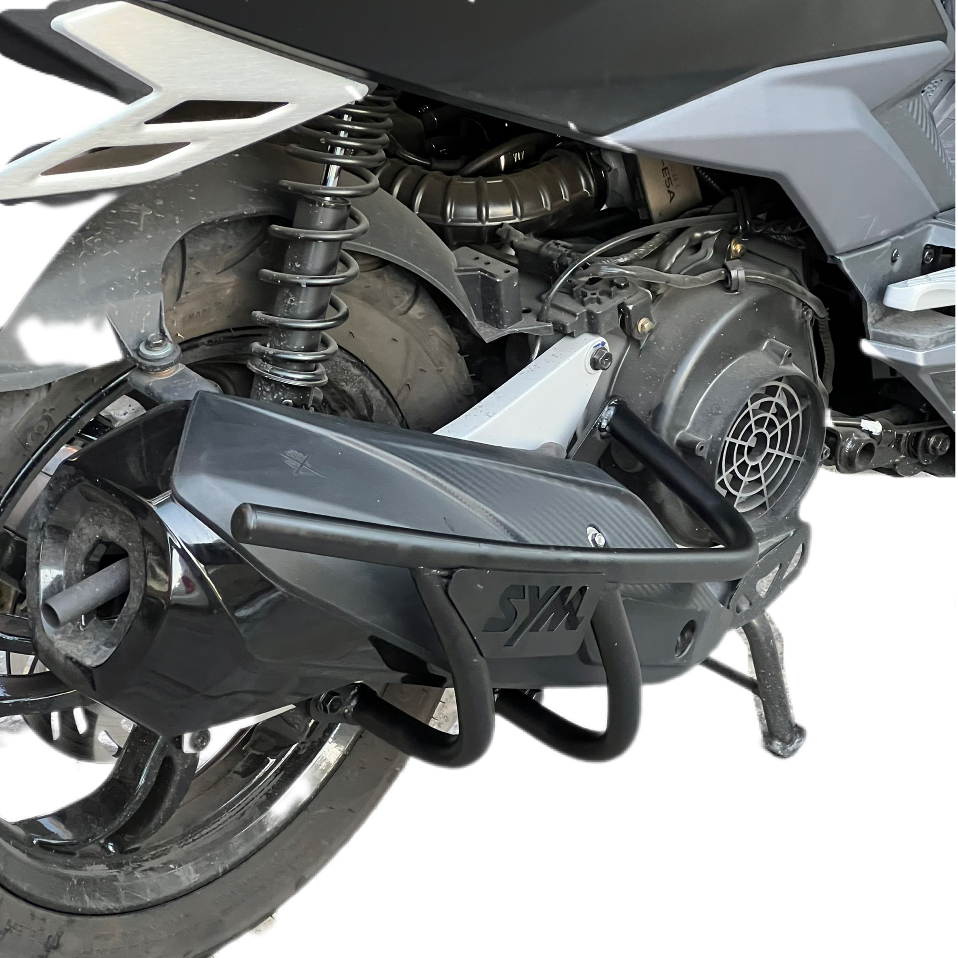 گارد عقب محافظ اگزوز و هواکش SYM / Jt200 / J200 / SR200 / Lucky180 کد 200780 200500