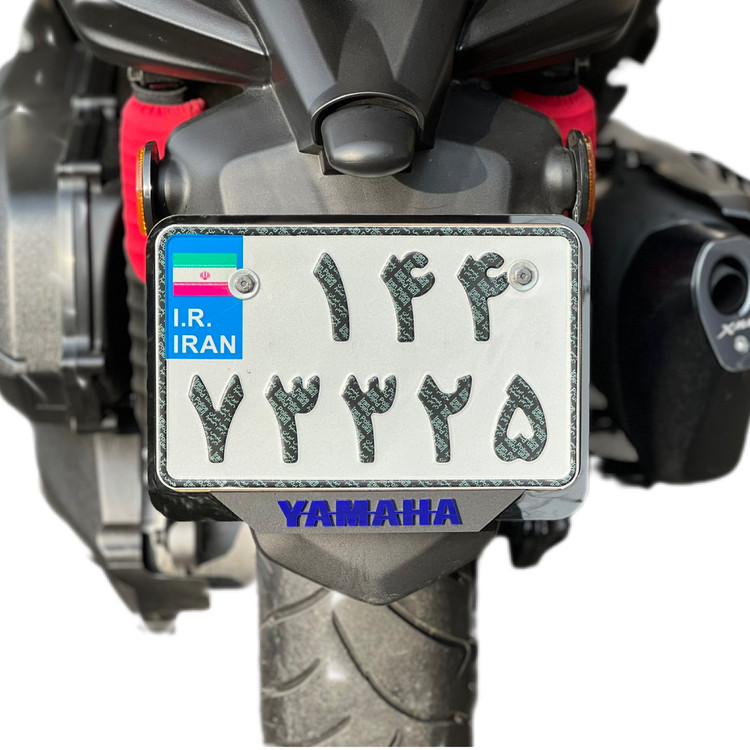 قاب پلاک اسپرت موتورسیکلت ابی / مناسب تمام موتورهای برند YAMAHA کد 200535