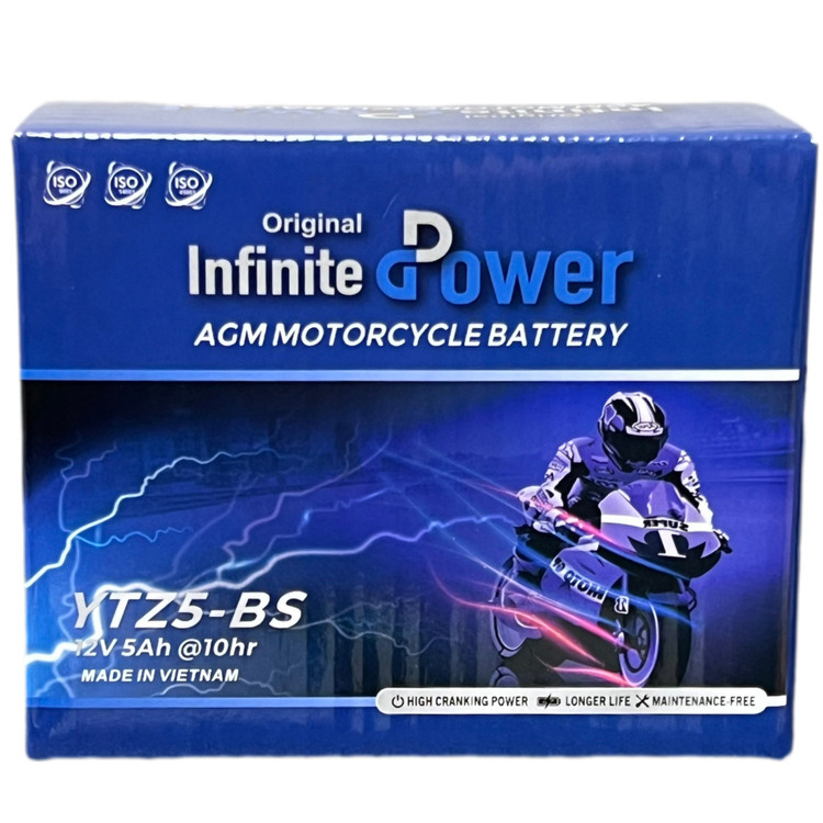 باتری کوتاه 12V5A برند Infinite Power ساخت ویتنام اصل کد 201809