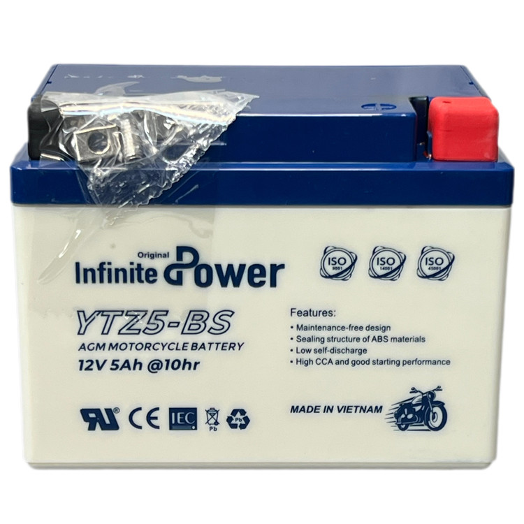 باتری کوتاه 12V5A برند Infinite Power ساخت ویتنام اصل کد 201809