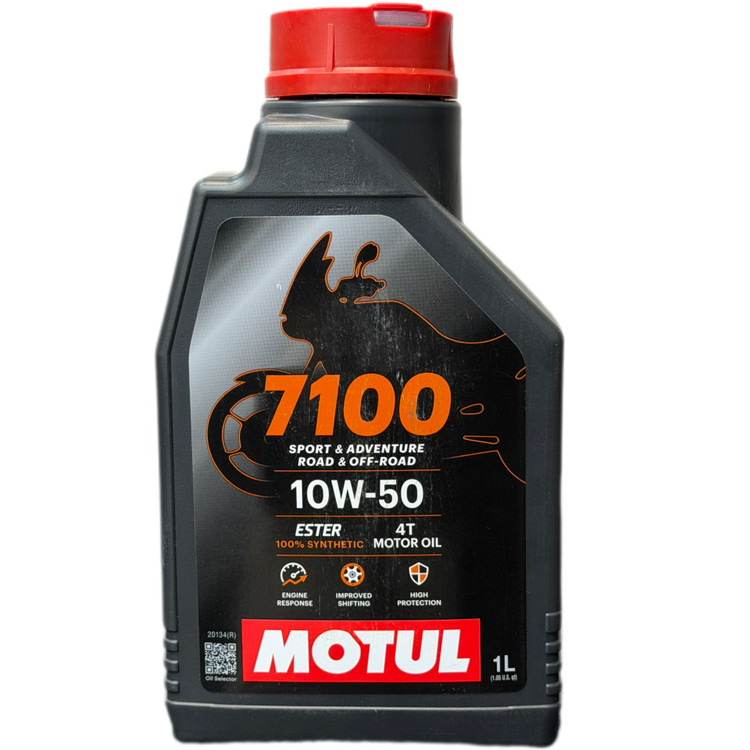 روغن موتور مخصوص موتور های دنده ای موتول 10W50 مدل 7100 MOTUL / ساخت ایتالیا اصل کد 200774