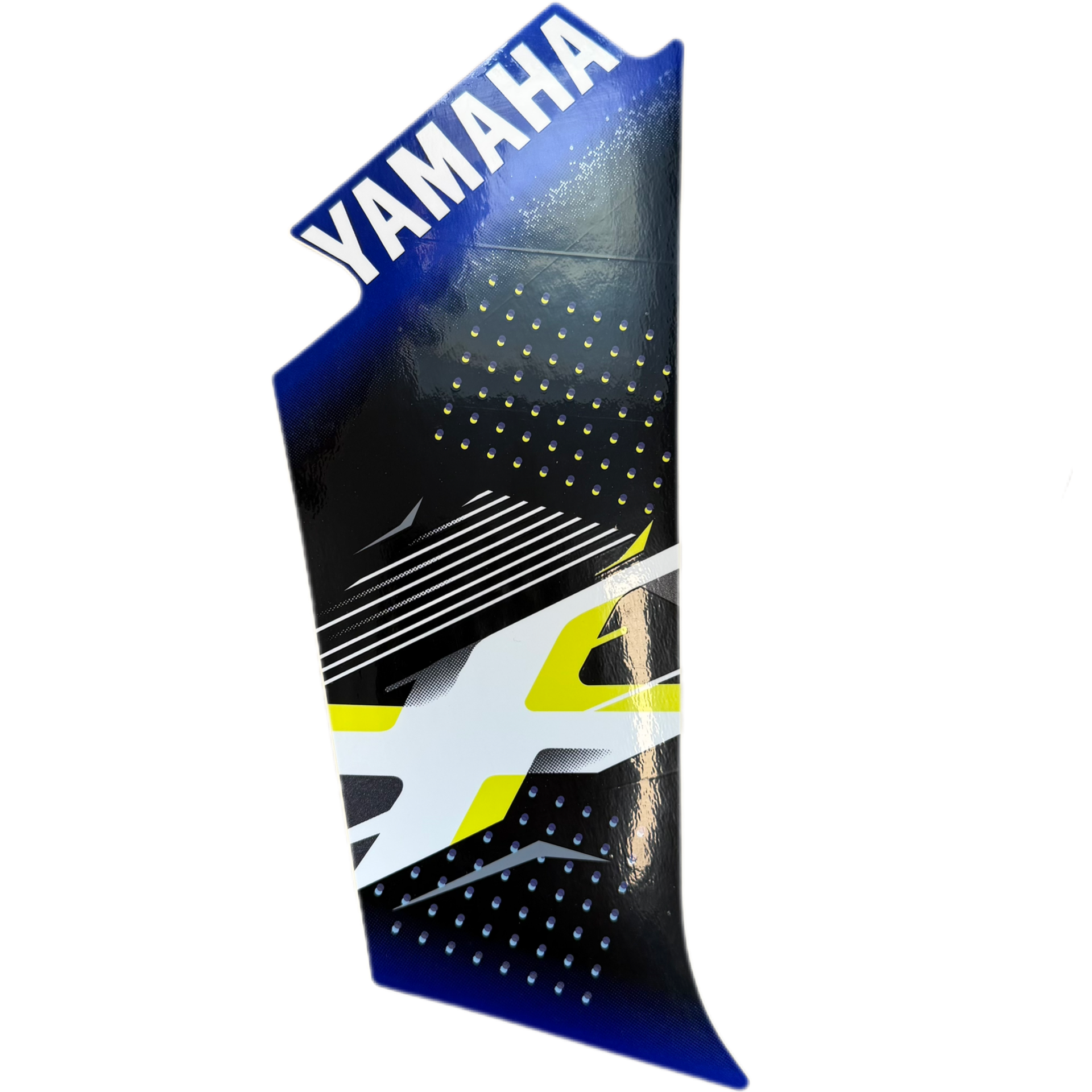 برچسب / استیکر فلاپ بغل چراغ راست آبی YAMAHA Aerox/ ساخت اندونزی اصل کد 200028