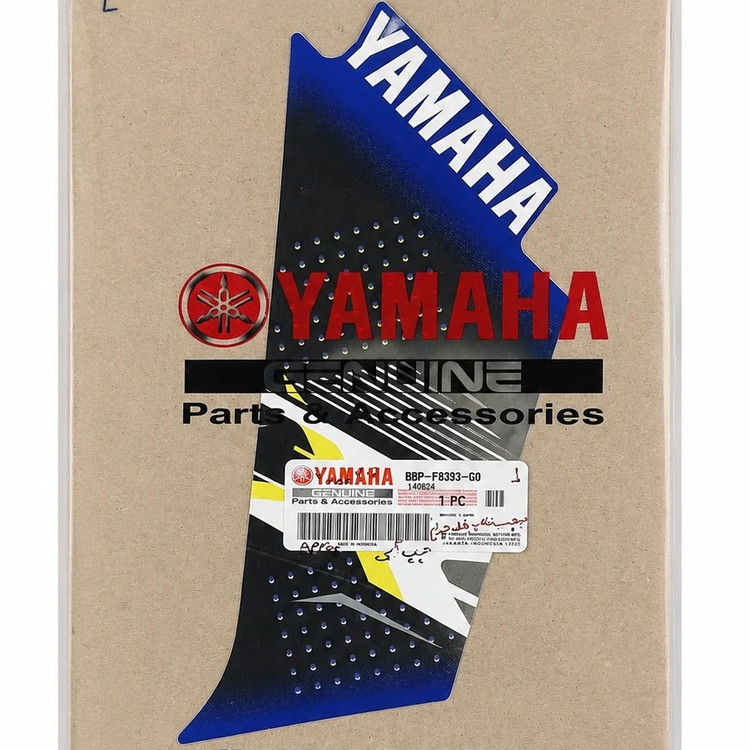 برچسب / استیکر فلاپ بغل چراغ چپ آبی YAMAHA Aerox/ ساخت اندونزی اصل کد 200026