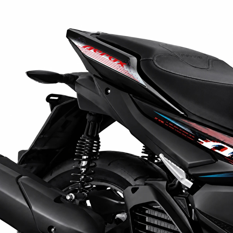 برچسب / استیکر روی گیتاری عقب مشکی سمت راست YAMAHA Aerox / ساخت اندونزی اصل کد 200039