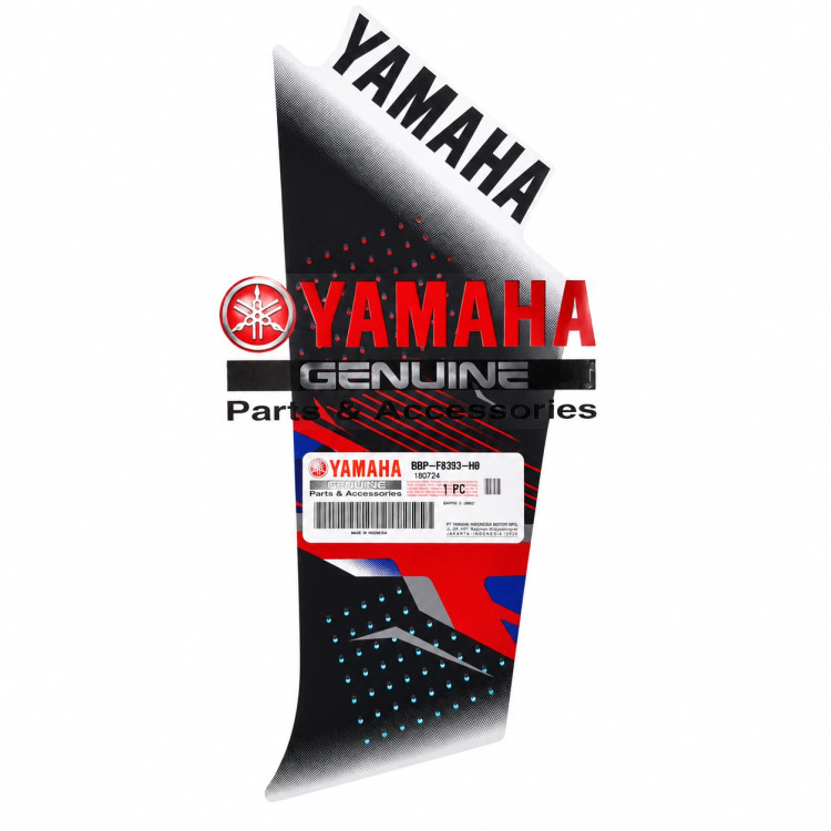 برچسب / استیکر فلاپ بغل چراغ چپ نقره ای YAMAHA Aerox / ساخت اندونزی اصل کد 200418