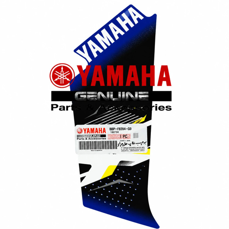 برچسب / استیکر فلاپ بغل چراغ راست آبی YAMAHA Aerox/ ساخت اندونزی اصل کد 200028