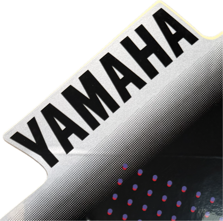 برچسب / استیکر فلاپ بغل چراغ راست فیروزه ای YAMAHA Aerox / ساخت اندونزی اصل کد 202123