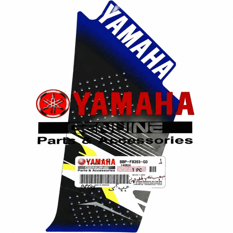 برچسب / استیکر فلاپ بغل چراغ چپ آبی YAMAHA Aerox/ ساخت اندونزی اصل کد 200026