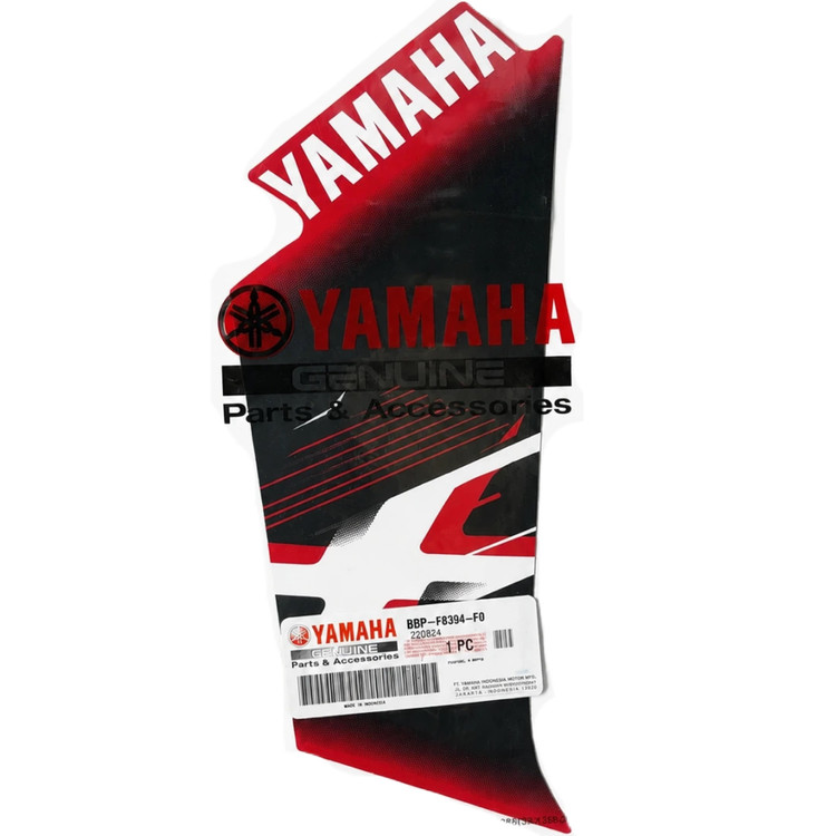 برچسب / استیکر فلاپ بغل چراغ راست قرمز YAMAHA Aerox / ساخت اندونزی اصل کد 200017