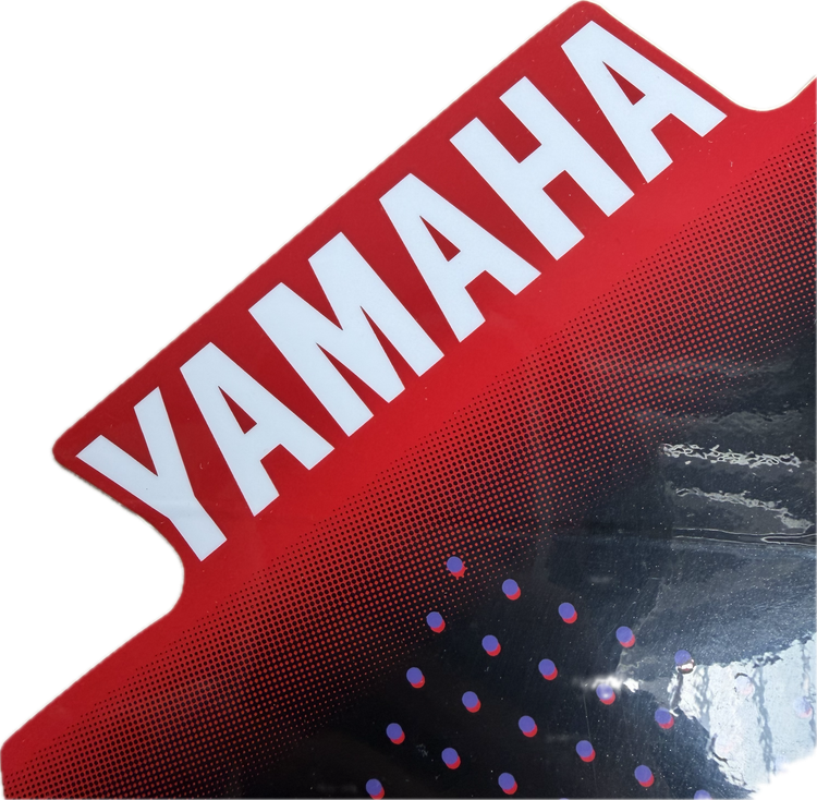 برچسب / استیکر فلاپ بغل چراغ راست قرمز YAMAHA Aerox / ساخت اندونزی اصل کد 200017