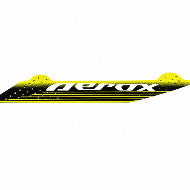 برچسب / استیکر روی گیتاری عقب زرد سمت چپ YAMAHA Aerox/ ساخت اندونزی اصل کد 200030