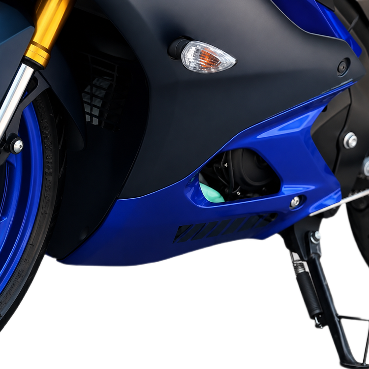 فلاپ اسپایلر آبی سمت چپ YAMAHA R15 V4 ساخت اندونزی اصل کد 202051