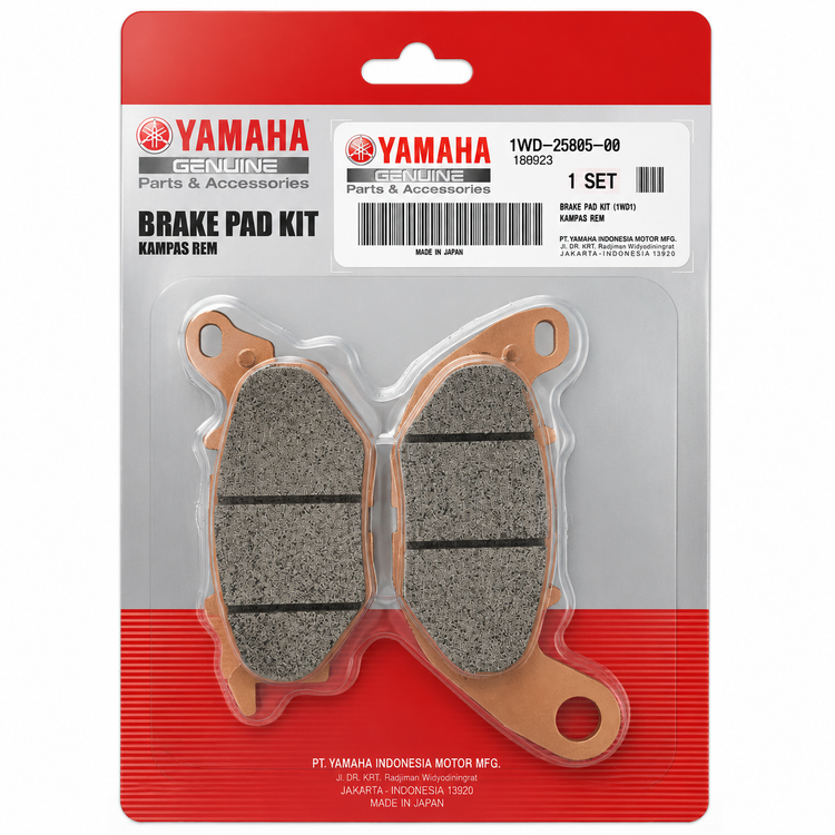لنت ترمز چرخ جلو YAMAHA R3 / R25 / MT25 / Xmax ساخت ژاپن اصل کد 201410