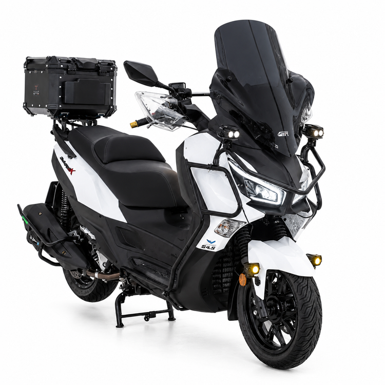 پرژکتور دو لنز MOTORCYCLE / کیت کامل سیم کشی و کلید بی سیم وایرلس