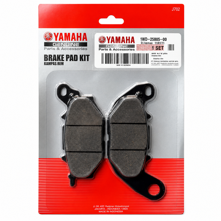 لنت ترمز چرخ جلو مشترک YAMAHA R3/ R25 / Mt25 / Xmax ساخت تایلند اصل کد ۰۰۰۱۳۰