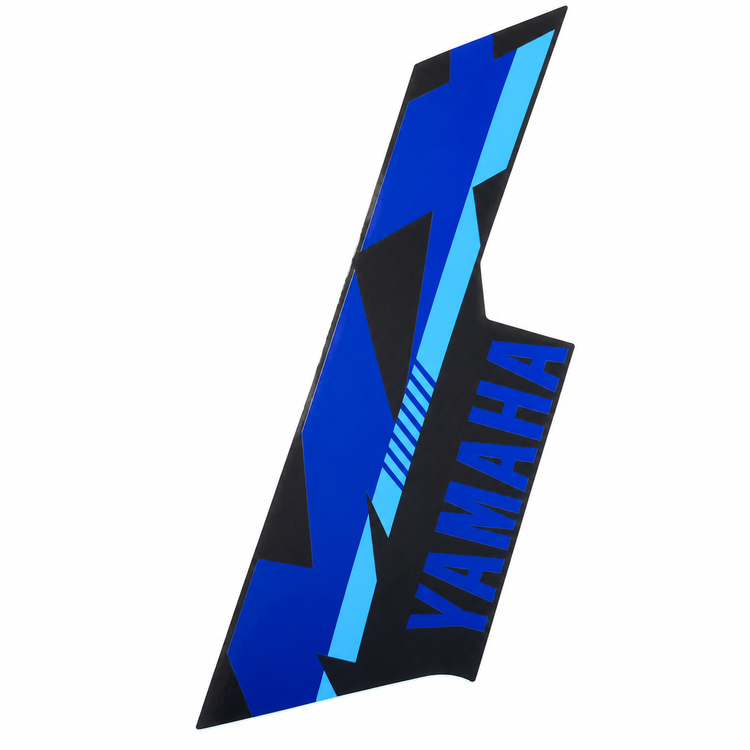 استیکر/برچسب فلاپ راهنما سورمه ای YAMAHA Mx King سمت چپ ساخت اندونزی اصل کد 202189