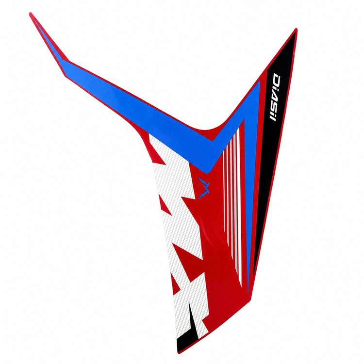استیکر/برچسب فلاپ راهنما قرمز YAMAHA Mx King سمت چپ ساخت اندونزی اصل کد 202196