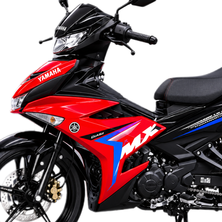 استیکر/برچسب فلاپ راهنما قرمز YAMAHA Mx King سمت چپ ساخت اندونزی اصل کد 202196