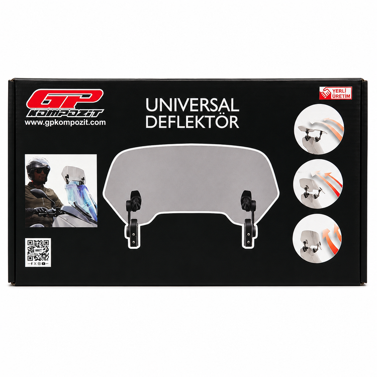 بچه طلق دفلکتور شفاف پلاس GP Kompozit Deflector ساخت ترکیه اصل