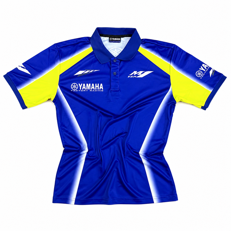 تیشرت رنگ ابی برند یاماها مدل YAMAHA Fattory Racing YZR M1 ساخت ترکیه اصل