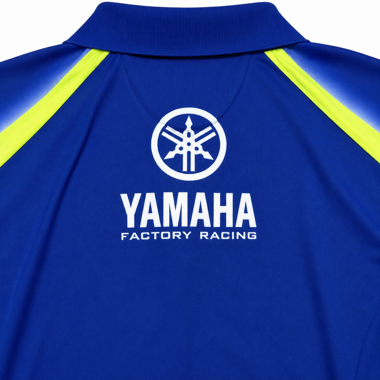تیشرت رنگ ابی برند یاماها مدل YAMAHA Fattory Racing YZR M1 ساخت ترکیه اصل