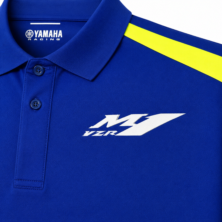 تیشرت رنگ ابی برند یاماها مدل YAMAHA Fattory Racing YZR M1 ساخت ترکیه اصل