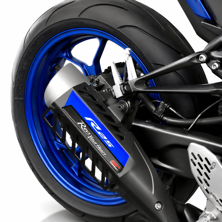 محافظ اگزوز YAMAHA R25 Blue کد 201515