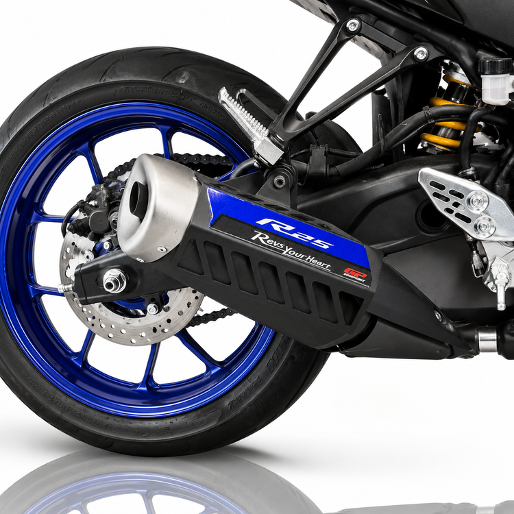 محافظ اگزوز YAMAHA R25 Blue کد 201515