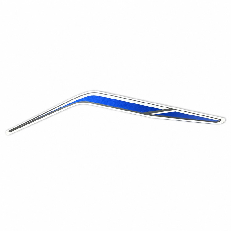 برچسب / استیکر فلاپ گیتاری راست SYM NA180 / NA250 رنگ آبی / بژ / نوک مدادی ساخت تایوان اصل