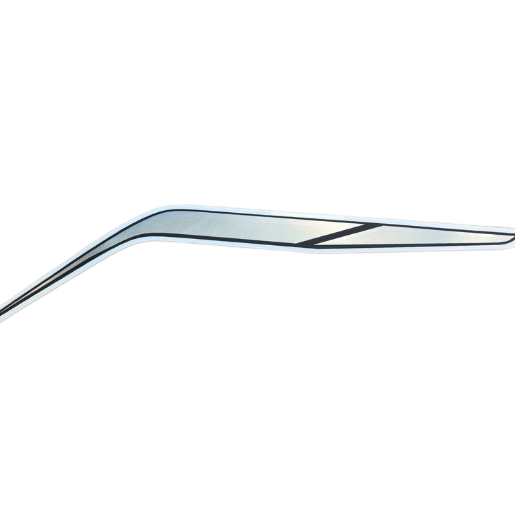 برچسب / استیکر فلاپ گیتاری راست SYM NA180 / NA250 رنگ آبی / بژ / نوک مدادی ساخت تایوان اصل