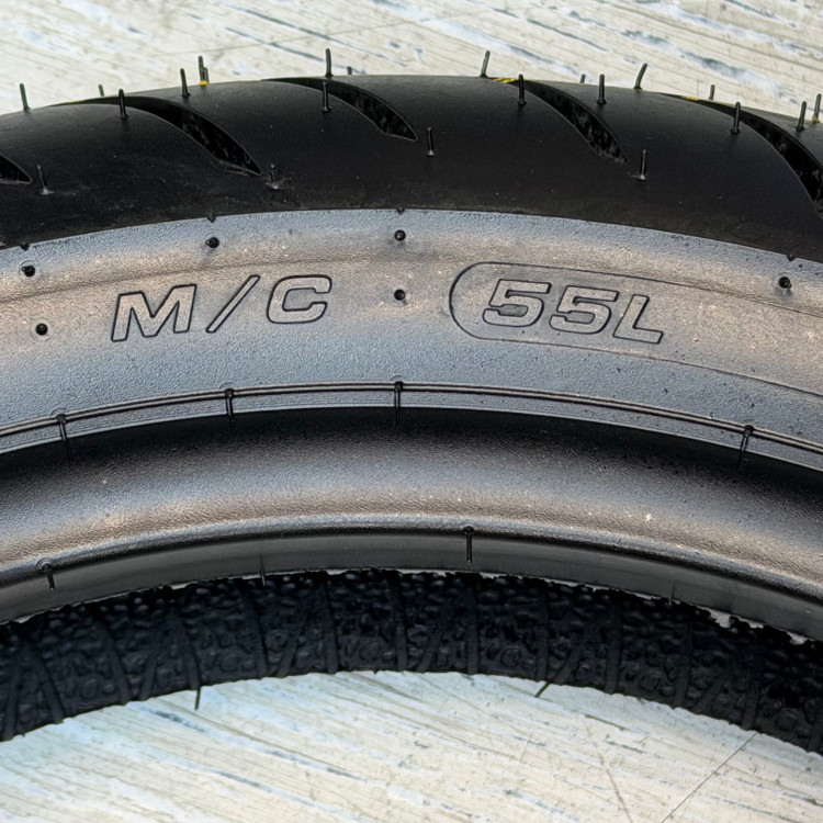 لاستیک میتاس 120/70/14 گل شلوغ تورینگ فورس / MITAS TOURING FORCE SC / ساخت اروپا کشور اسلوونی اصل / جلو Joymax -Aerox / کد 200744