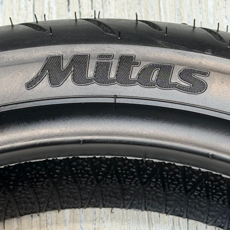 لاستیک میتاس 120/70/14 گل شلوغ تورینگ فورس / MITAS TOURING FORCE SC / ساخت اروپا کشور اسلوونی اصل / جلو Joymax -Aerox / کد 200744